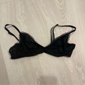 Victoria's Secret Black Lace Triangle Bralette